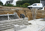 Réalisation des fondations à Sainte-Severe-sur-Indre